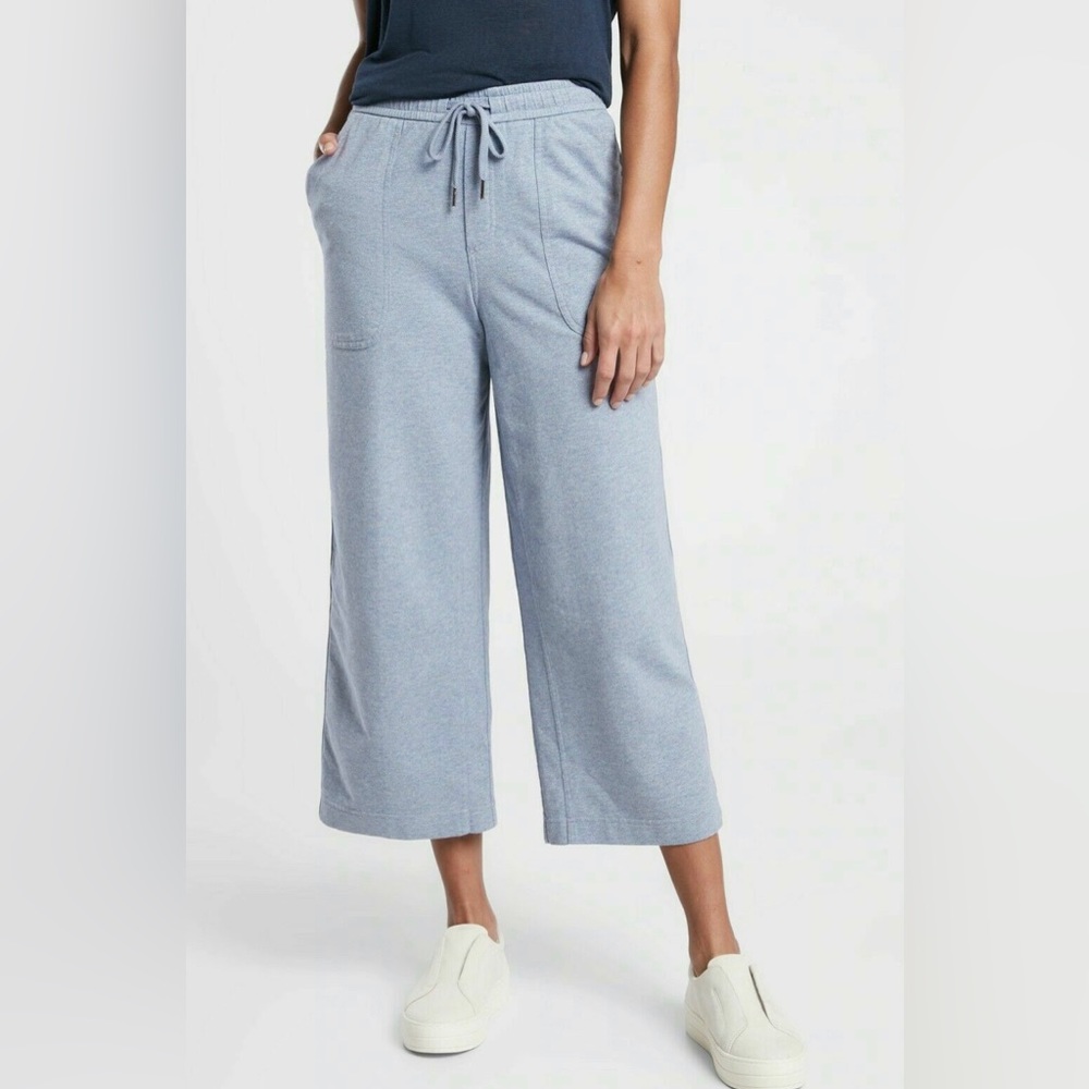 Athleta Farallon Heathered Pants Blue NWOT